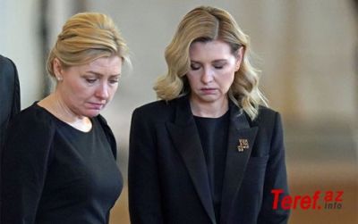 Zelenskaya Kraliça ilə vida mərasimində - VİDEO