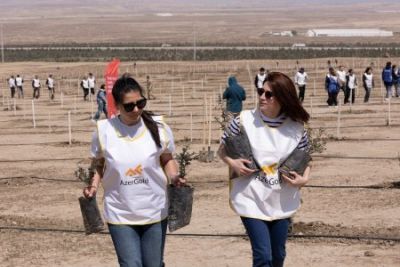 “AzerGold” QSC tərəfindən Beynəlxalq Yer Gününə həsr olunmuş tədbirlər keçirilib - FOTO