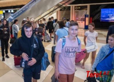 Ukraynalı uşaqlar reabilitasiya üçün Bakıya gətirildi - FOTO