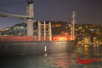 Bosfor boğazında gəmilərin hərəkəti dayandırılıb