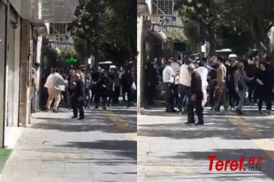 İranda mülki geyimli polislər qadınlara hücum edir - VİDEO