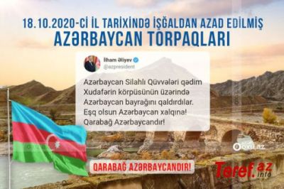 Cəbrayılın 3 məntəqəsinin və Xudafərin körpüsünün işğaldan azad edilməsindən iki il keçir - FOTO/VİDEO