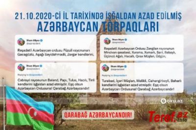21 məntəqənin azad edilməsindən iki il keçir – SİYAHI
