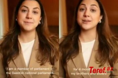 İsveç parlamentinin azərbaycanlı deputatı öz ana dilində mənfur İran rejimini sərt tənqid etdi - VİDEO