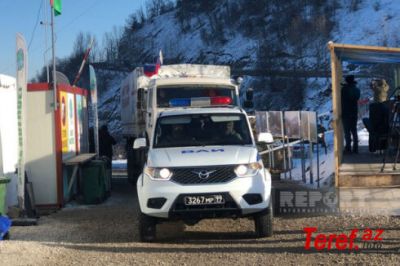 Xankəndi-Laçın yolu: Aksiyanın 35-ci günü 33 avtomobil maneəsiz hərəkət edib –