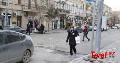 Bakının mərkəzində biabırçı yol –