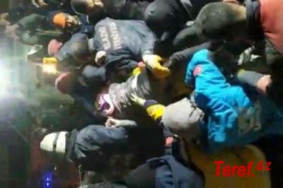 Türkiyədə 12 yaşlı qız 40 saat sonra dağıntılar altından sağ çıxarıldı – VİDEO