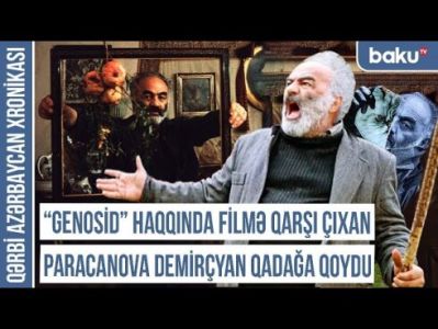 Xronika: "Erməni rejissor Qarabağ xalçası ilə səhnəyə çıxıb ermənilərlə razılaşmadığını bəyan etdi"