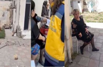 Bu şirkətin özbaşınalığına "dur" deyən olacaqBakıda - “Vialon”  yenə evləri dağıdır VİDEO