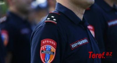 Erməni polis patrulu oğurluq edərkən YAXALANDI