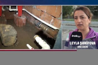 Yevlaxda sakinlər susuz qalıb: Uşaqlarını qonşularda çimizdirirlər - VİDEO