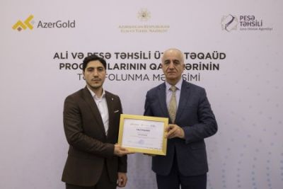 “AzerGold” QSC-nin təqaüd müsabiqəsinin qalibləri mükafatlandırılıb - FOTO