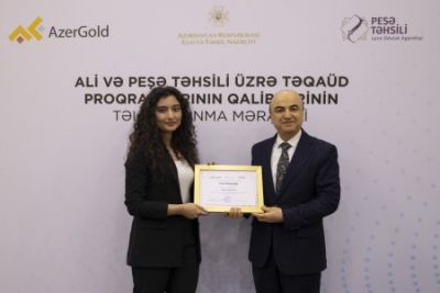 “AzerGold” QSC-nin təqaüd müsabiqəsinin qalibləri mükafatlandırılıb - FOTO