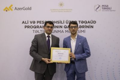 “AzerGold” QSC-nin təqaüd müsabiqəsinin qalibləri mükafatlandırılıb - FOTO