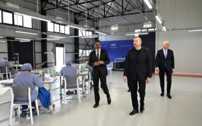 İlham Əliyev Laçında açılışlar etdi - FOTO