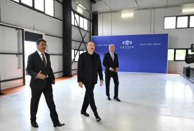 İlham Əliyev Laçında açılışlar etdi - FOTO