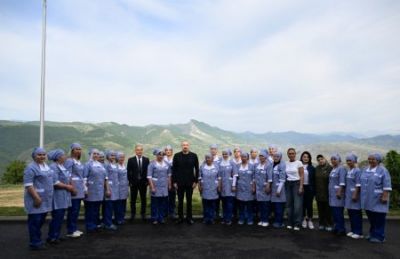 İlham Əliyev Laçında açılışlar etdi - FOTO