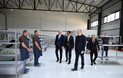 İlham Əliyev Laçında açılışlar etdi - FOTO