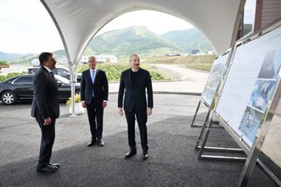 İlham Əliyev Laçında açılışlar etdi - FOTO