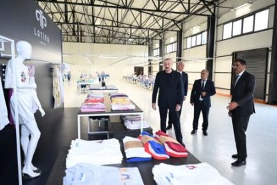 İlham Əliyev Laçında açılışlar etdi - FOTO