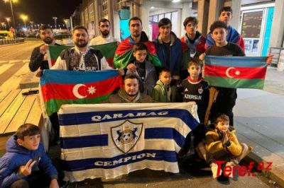 Fransa azərbaycanlıları “Qarabağ”ı Nant aeroportunda coşqu ilə qarşıladılar - FOTO/VİDEO