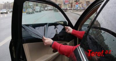 Maşınlara plyonka çəkilməsi qaydası təsdiqləndi