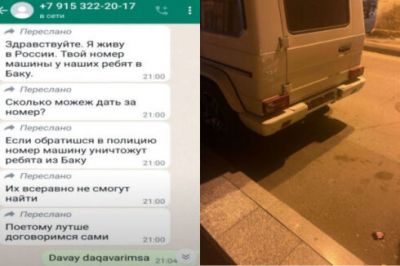 “Galenvagen”in bahalı nömrəsini oğurlayan şəxs tapıldı - VİDEO