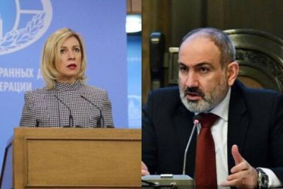 Paşinyan Zaxarovaya cavab verib -