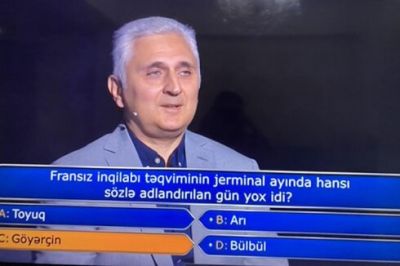 Təkcə sonuncu suala cavab verə bilmədi - Rekord qırdı