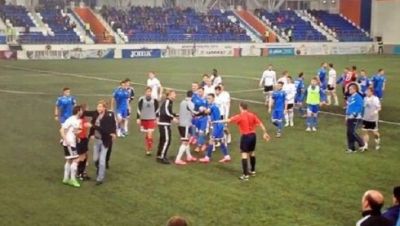 Astanada Qırğızıstan və Rusiya futbolçuları arasında kütləvi dava - VİDEO