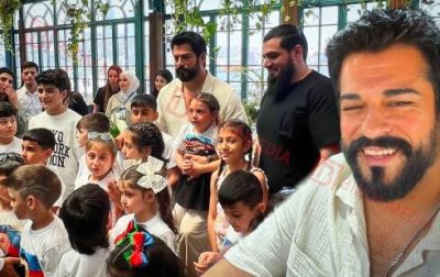 Burak Özçivit Bakıya GƏLDİ - FOTO