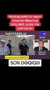 Qaradağ rayonunda Qarabağ qazisi etiraz edir  VİDEO