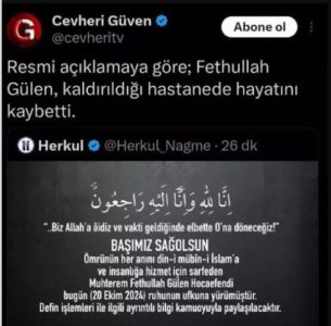SON DƏQİQƏ: Fətullah Gülən öldü – FOTO