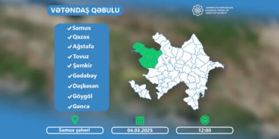 Nazir Rəşad Nəbiyev Samuxda vətəndaşları qəbul edəcək